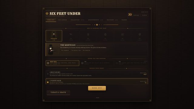 Six Feet Under: character and ground select